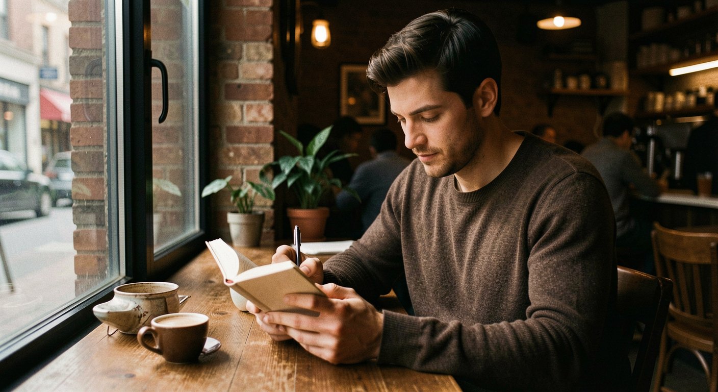 Man confidently approaching conversation representing dating tips for authentic men